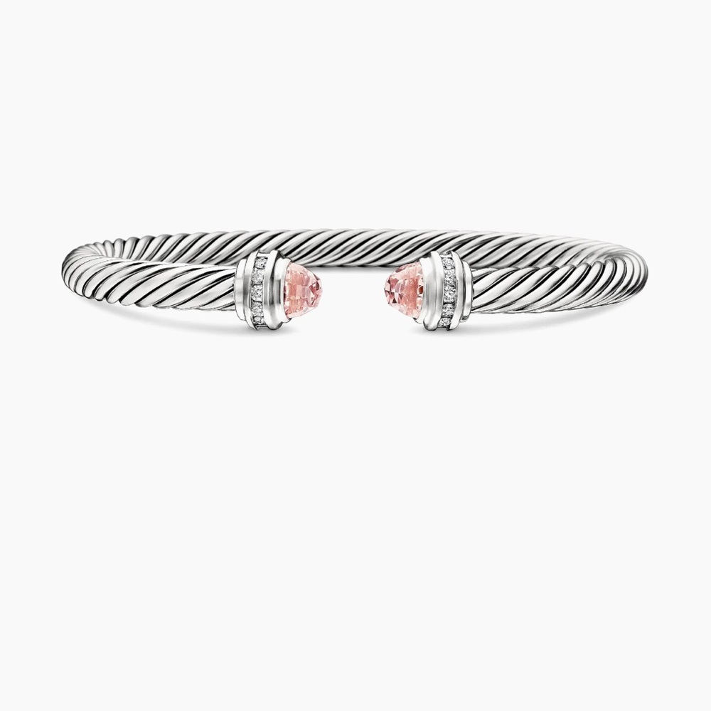 David Yurman Cable Classics Princess Bracelet with Pavé Diamonds